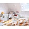 International Concepts Rectangle Table with 2 Mission Juvenile Chairs, 24 in W, 33.1 in L, 22.2 in H, Wood, White K08-JT2532L-263-2 - alternate 1